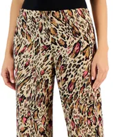 Jm Collection Women's Printed Knit Pull-On Pants, Created for Macy's