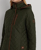 Lauren Ralph Women's Hooded Quilted Coat