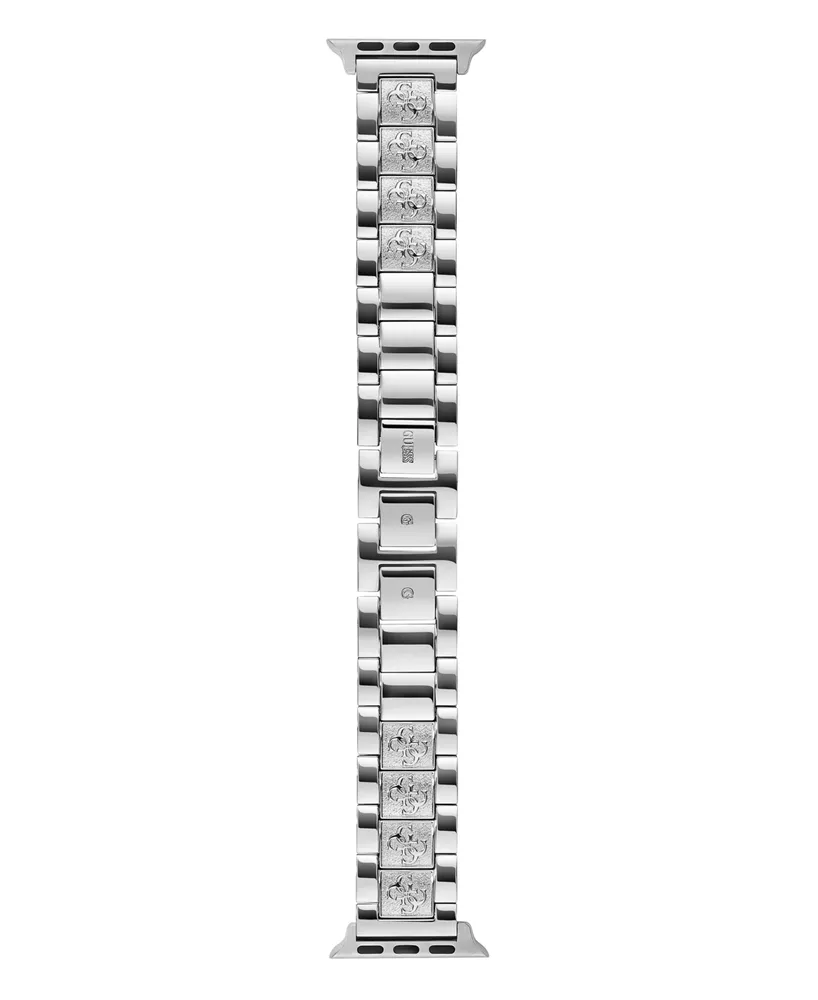 Guess Women's Silver-Tone Stainless Steel Apple Watch Strap 38mm-40mm