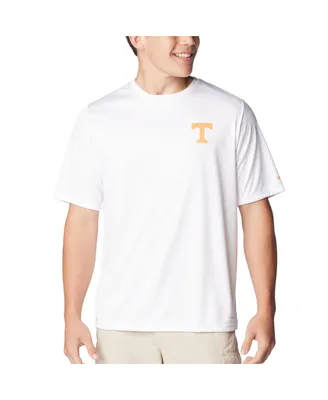 Men's Columbia White Tennessee Volunteers Terminal Tackle State Omni-Shade T-shirt