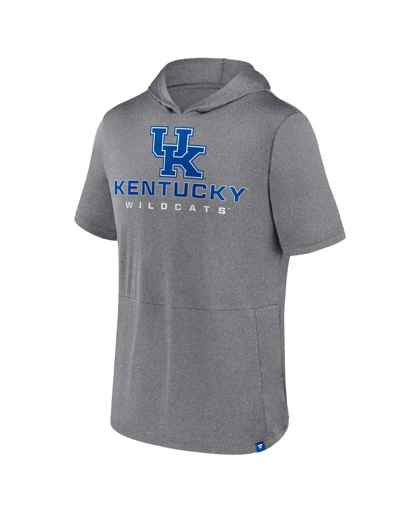 Men's Fanatics Heather Gray Kentucky Wildcats Modern Stack Hoodie T-shirt