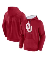 Men's Fanatics Crimson Oklahoma Sooners Defender Pullover Hoodie