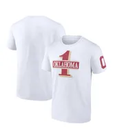 Men's Fanatics White Oklahoma Sooners Only One Fan T-shirt