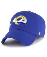 Women's '47 Brand Royal Los Angeles Rams Confetti Icon Clean Up Adjustable Hat