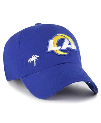 Women's '47 Brand Royal Los Angeles Rams Confetti Icon Clean Up Adjustable Hat