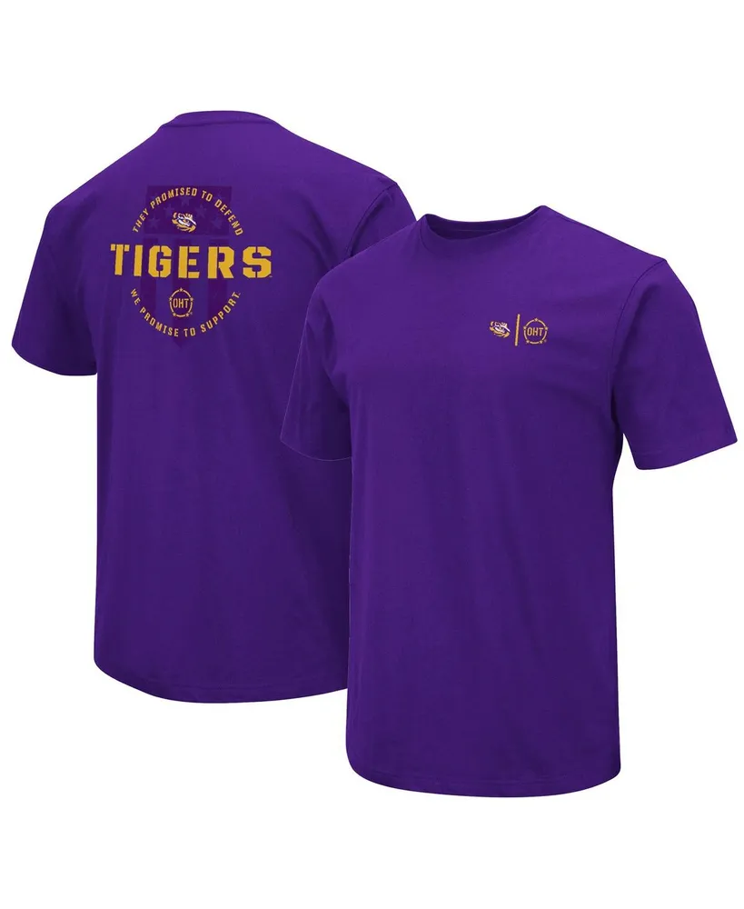 Men's Colosseum Purple Lsu Tigers Oht Military-Inspired Appreciation T-shirt