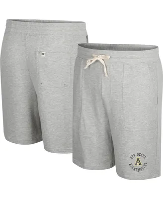 Men's Colosseum Heather Gray Distressed Appalachian State Mountaineers Love To Hear This Terry Shorts