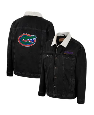Men's Colosseum x Wrangler Charcoal Florida Gators Western Button-Up Denim Jacket