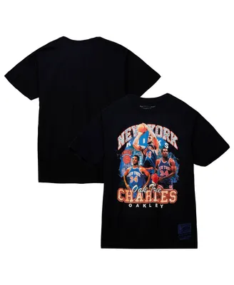 Men's Mitchell & Ness Charles Oakley Black New York Knicks Hardwood Classics Bling Concert Player T-shirt
