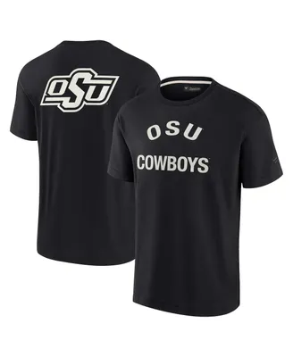 Men's and Women's Fanatics Signature Black Oklahoma State Cowboys Super Soft Short Sleeve T-shirt
