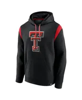 Men's Fanatics Black Texas Tech Red Raiders Gym Rat Pullover Hoodie