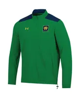 Men's Under Armour Green Notre Dame Fighting Irish 2023 Motivate Half-Zip Top