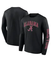 Men's Fanatics Alabama Crimson Tide Distressed Arch Over Logo Long Sleeve T-shirt