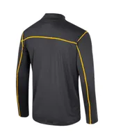 Men's Colosseum Charcoal Pitt Panthers Cameron Quarter-Zip Windshirt