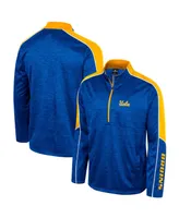 Men's Colosseum Blue Ucla Bruins Marled Half-Zip Jacket