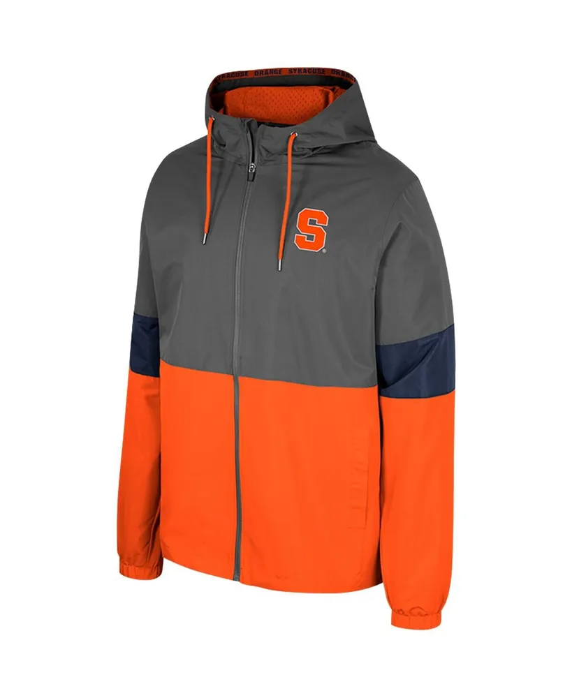 Men's Colosseum Charcoal Syracuse Orange Miles Full-Zip Jacket