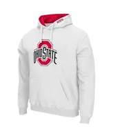 Men's Colosseum White Ohio State Buckeyes Arch & Logo 3.0 Pullover Hoodie