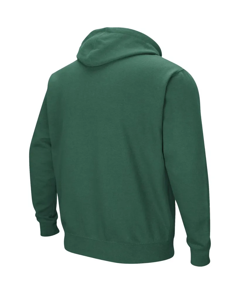 Men's Colosseum Green Michigan State Spartans Double Arch Pullover Hoodie