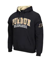 Men's Colosseum Black Purdue Boilermakers Double Arch Pullover Hoodie