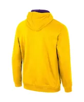 Men's Colosseum Gold Lsu Tigers Half-Zip Hoodie