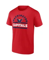 Men's Fanatics Red Washington Capitals Goaltender Combo T-shirt