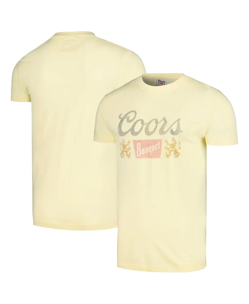 Men's American Needle Yellow Distressed Coors Vintage-Like Fade T-shirt