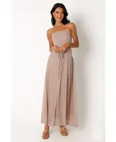 Petal and Pup Womens Farley Strapless Maxi Dress