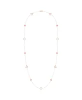 LuvMyJewelry Avani Skyline Geometric Layered Sterling Silver Diamond Necklace