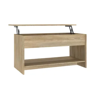 Coffee Table Sonoma Oak 40.2"x19.7"x20.7" Engineered Wood