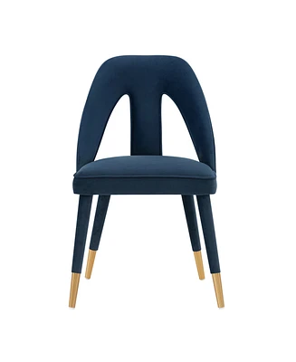 Manhattan Comfort Neda 20.87" Wide Velvet Upholstered Dining Chair