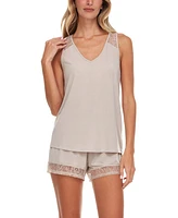 Flora by Nikrooz Frances Knit Cami Tap Pajama Set