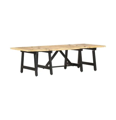 Extendable Coffee Table 63"x27.6"x17.7" Solid Mango Wood
