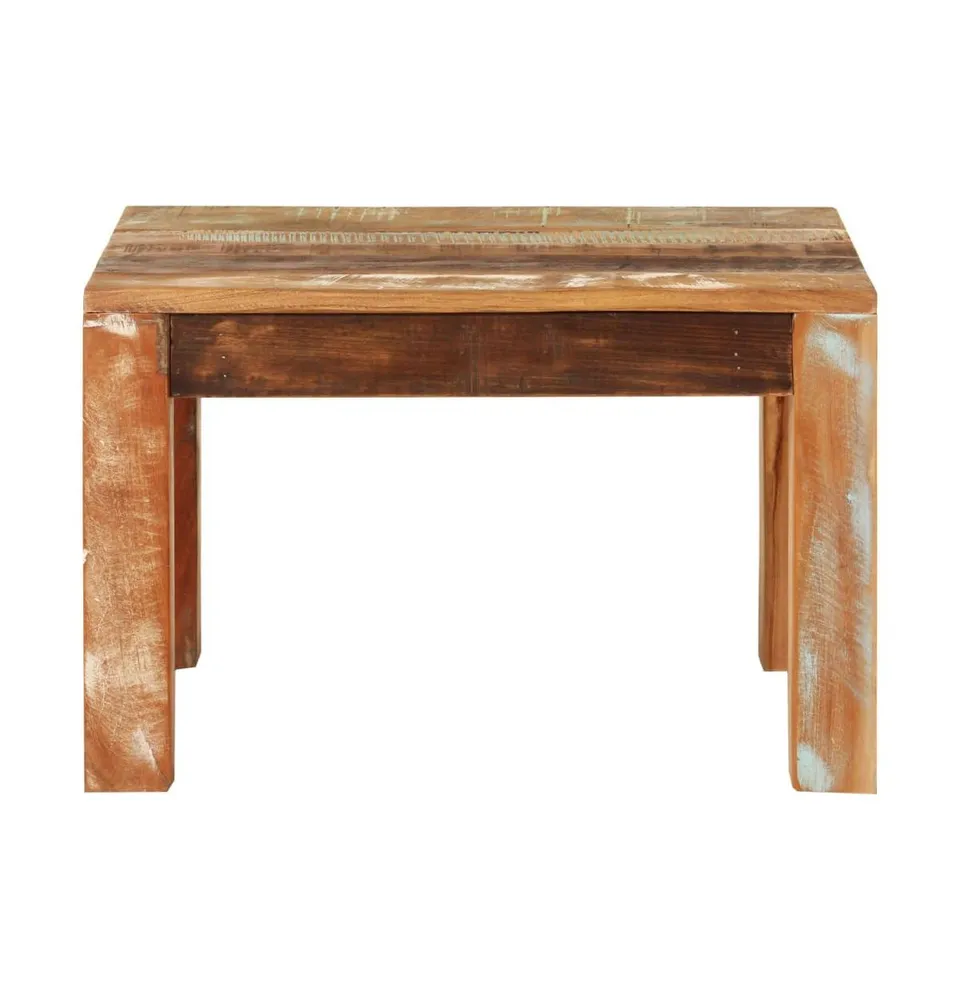 Coffee Table 21.7"x21.7"x13.8" Solid Wood Reclaimed