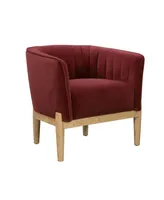 Lifestyle Solutions 30.7" Velvet Catriona Accent Chair