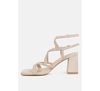 Fiorella Women Strappy Block Heel Sandals