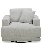Closeout! Vasher 42" Fabric Swivel Chair, Created for Macy's