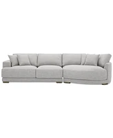 Vasher 135" 2-Pc. Fabric Sectional with Cuddler, Created for Macy's