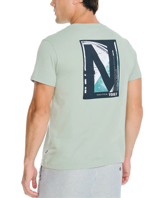 Nautica Men's Classic-Fit Logo Graphic Long-Sleeve T-Shirt