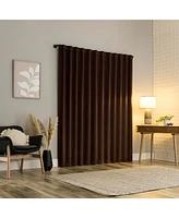 Aria Magnetic Closure Theater Grade 100% Blackout Back Tab Curtain Panel Pair
