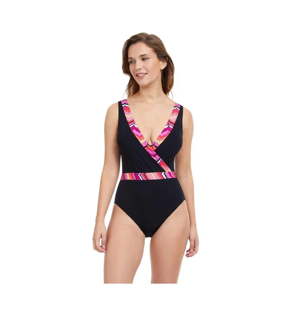 Palm Springs V-Neck One Piece Swimsuit