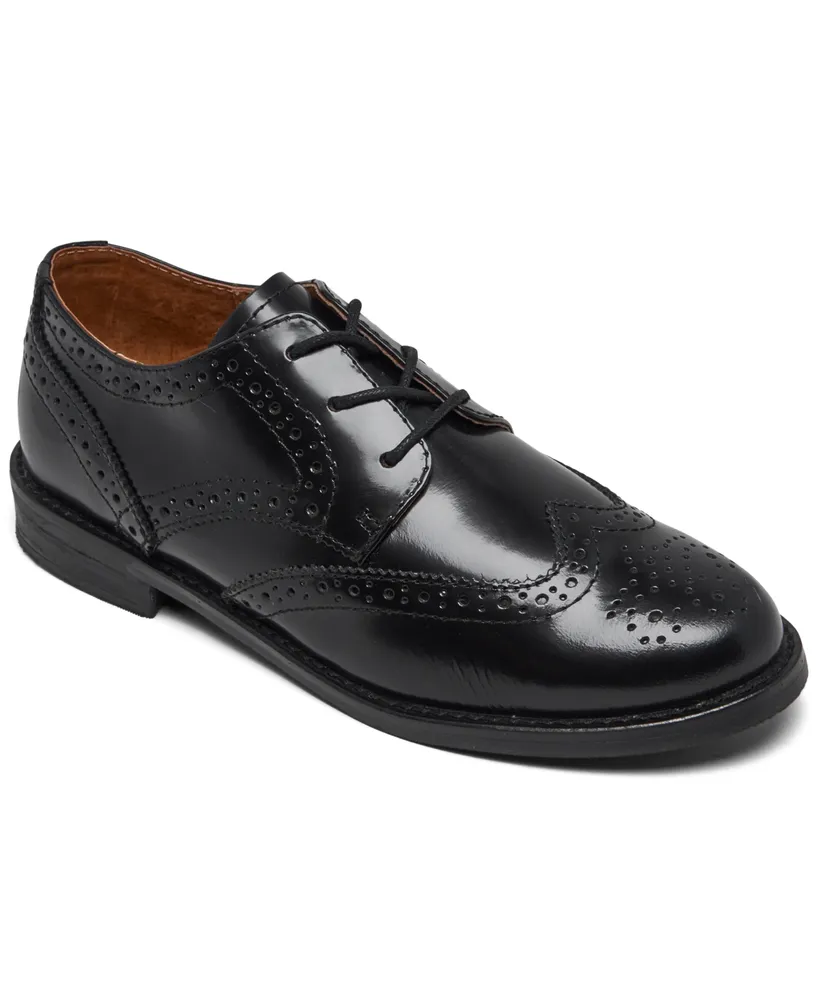 Polo Ralph Lauren Big Boys Leather Wing Tip Oxford Dress Shoes from Finish Line