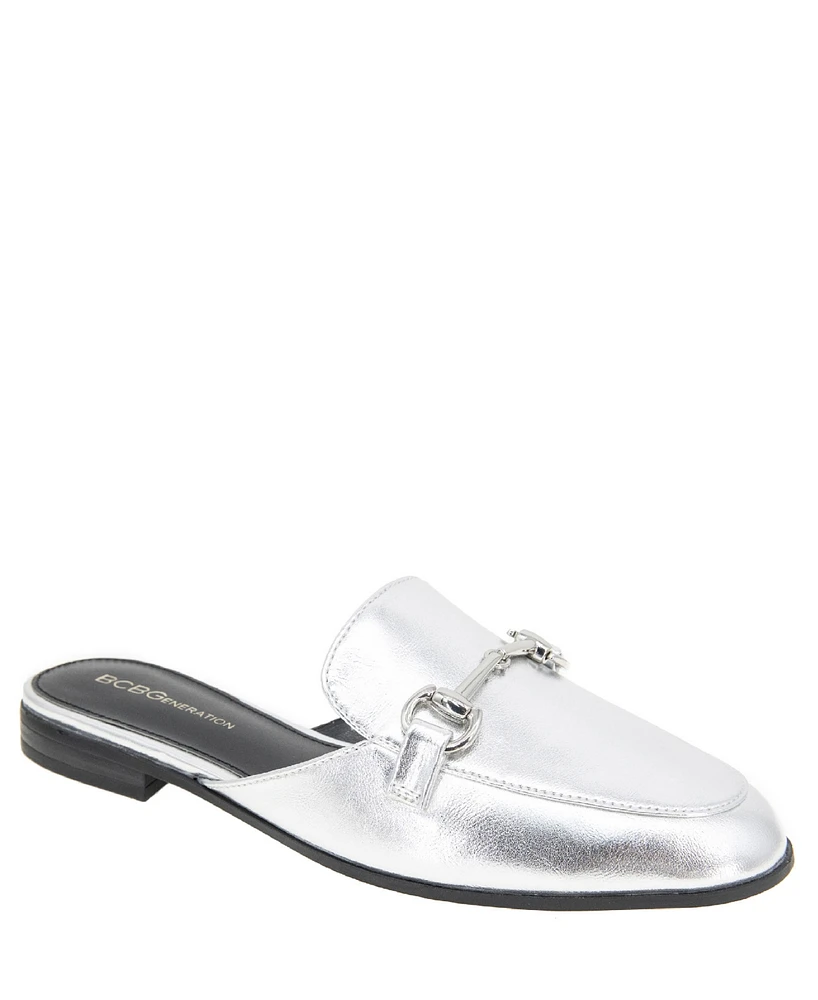 BCBGeneration Women's Zorie Tailored Slip-On Loafer Mules