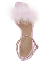 BCBGeneration Women's Relby Feathered High-Heel Two-Piece Dress Sandals