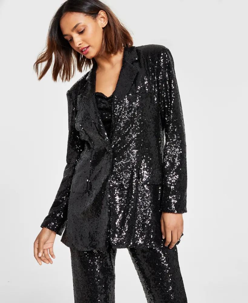 Alex & Sophia Juniors' Sequined Blazer