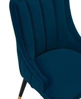 Manhattan Comfort Eda 2-Piece Velvet Upholstered Dining Chair Set