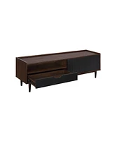 Manhattan Comfort Duane 59.25" Medium Density Fibreboard Ribbed Tv Stand