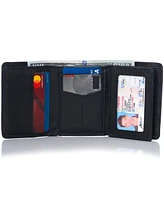 Alpine Swiss Rfid Mens Wallet Deluxe Capacity Trifold With Divided Bill Section