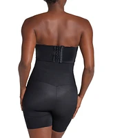 Leonisa Women's Strapless Sculpting Step-in Body Shaper with Short Bottom