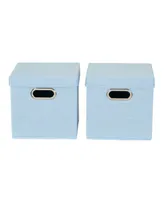 Premium Storage Bins with Lids, Set of 2