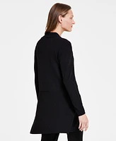 Anne Klein Monterey Open-Front Longline Cardigan